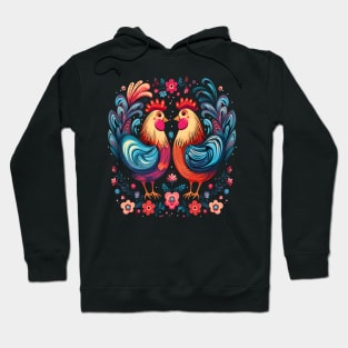 Chicken Couple Valentine Hoodie